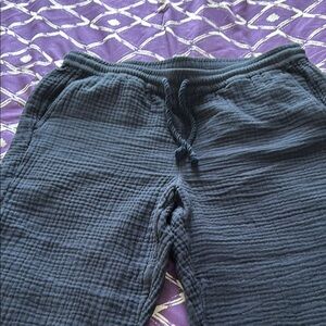 J. Jill navy blue (waffled) textured Soft casual, every day lounge pants